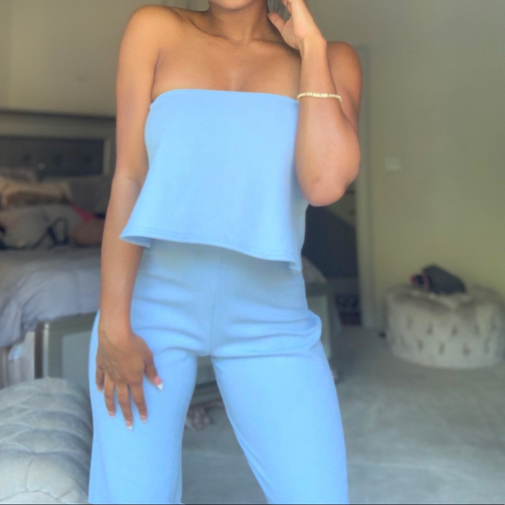 Baby Blue Two Piece Set
